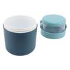 2 In 1 Insulated Food Jar Stainless Steel Leak Proof Portable Soup Jar with Snack Container for School Travel