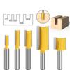 5 шт. 8 мм хвостовик прямая бита карбида вольфрама двойная флейта фреза фреза для дерева деревообрабатывающий инструмент