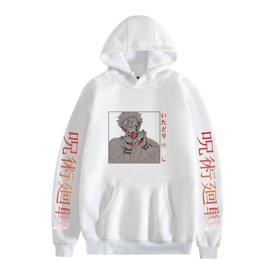 Повседневный свободный свитер с капюшоном с принтом для мужчин и женщин