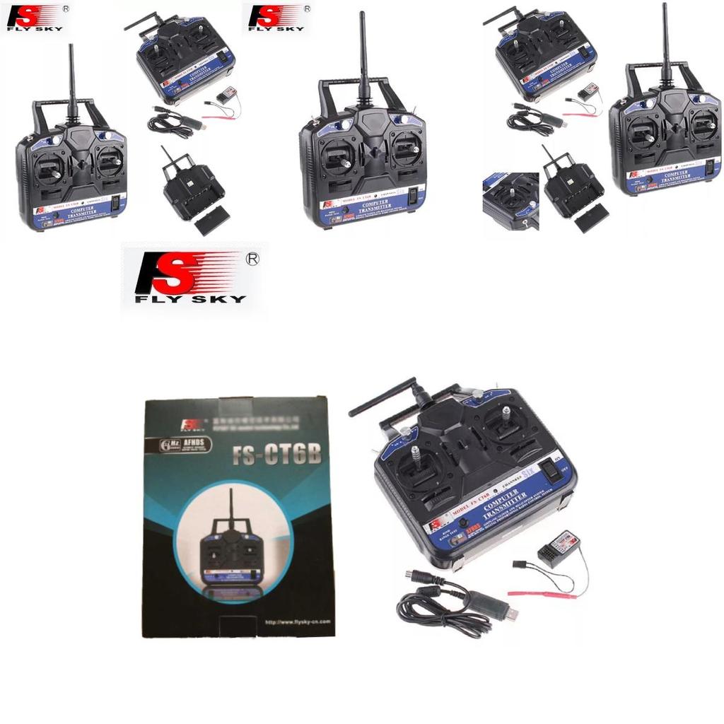 Flysky Fs-ct6b 2.4g Six Channel Remote Control Helicopter With Receiver For All Ages