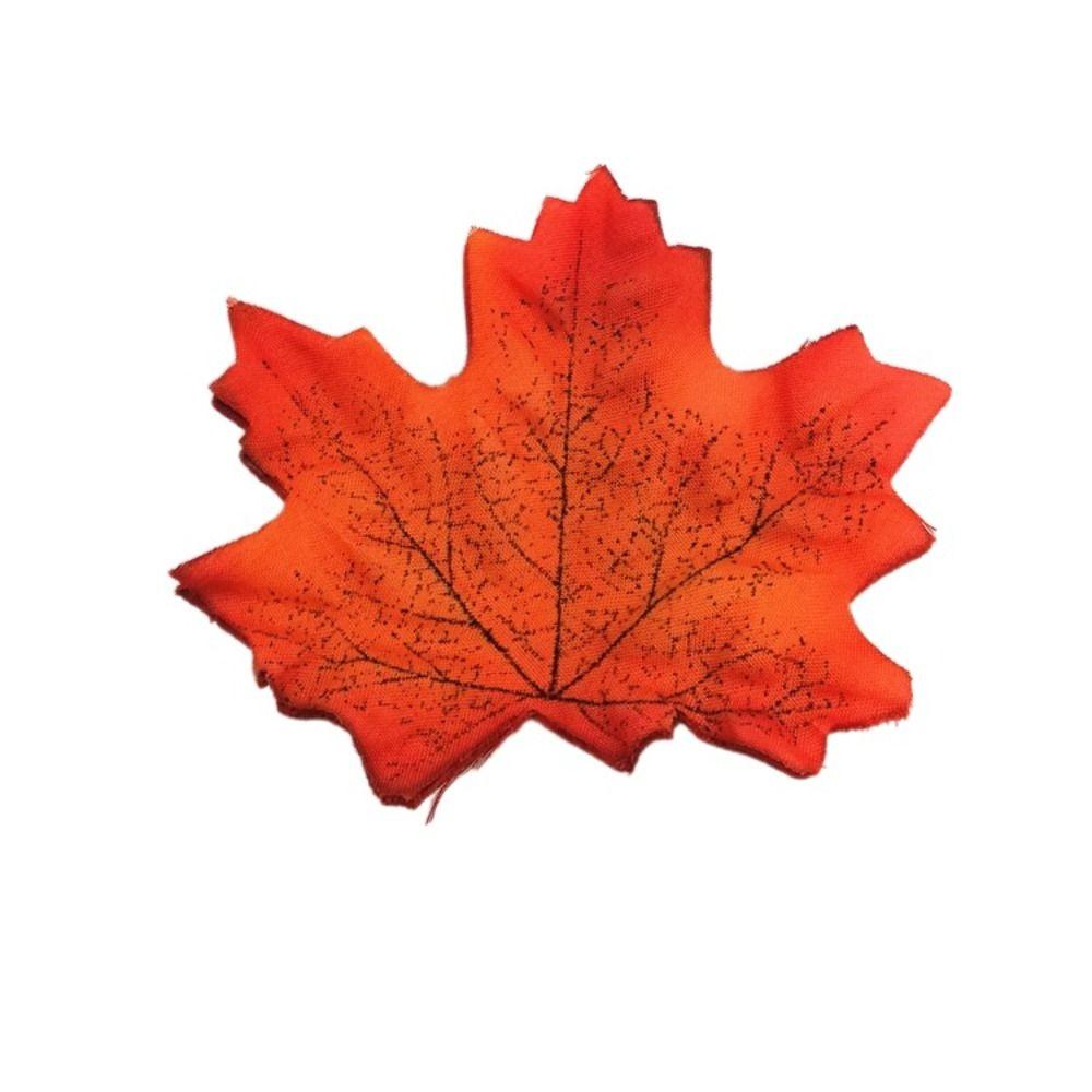 50Pcs/Pack Maple Leaves Artificial Leaf Plants Leaf Stacked Maple Leaves  Photo Props