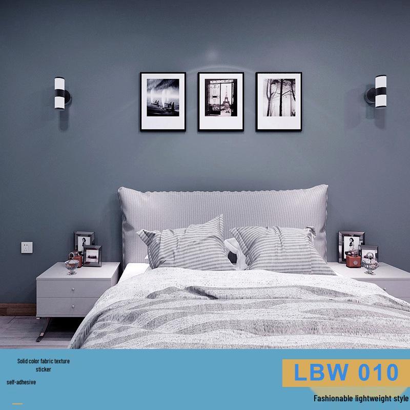 Solid Color Matte Wallpaper – Self-Adhesive, Waterproof, Washable, Thickened for Furniture Renovation