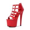 Ladies Stiletto Shoes Small Diamond Sexy Catwalk Zipper Fashion Sandals 181 Series 16.5cm Heel 7cm Platform LFD