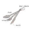 Набор столовых приборов из нержавеющей стали 3 шт./набор Сверхлегкий нож вилка ложка для домашнего использования путешествий кемпинга пикника набор столовых приборов