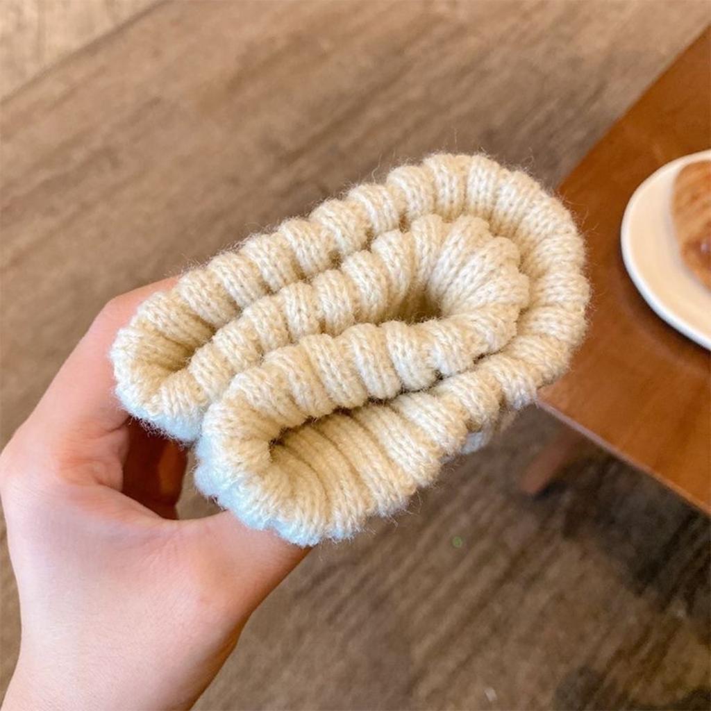 Спортивная повязка на голову, Широкий край, Повязка для умывания лица, Для ношения снаружи, Однотонная, Пуловер, Вязаная повязка на голову