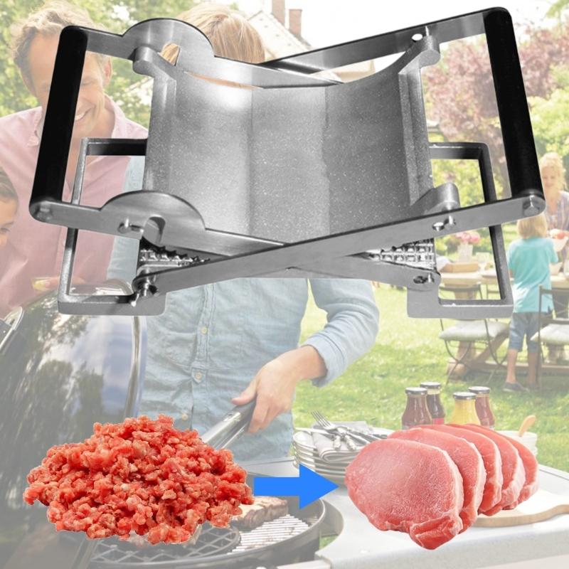 Ручной молоток-размягчитель мяса из нержавеющей стали с удобной нескользящей ручкой для равномерной толщины и более вкусного результата