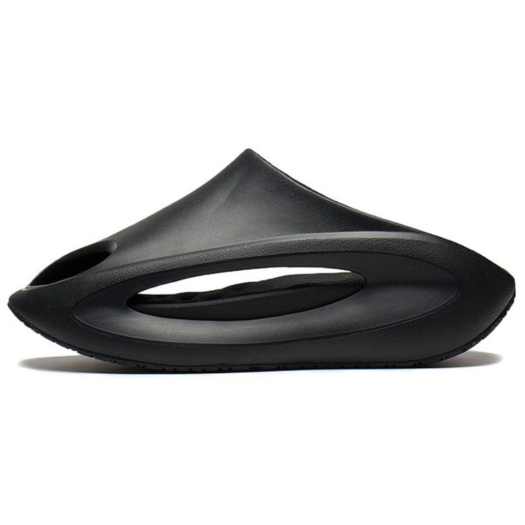 Li Ning Cloud Travel Slay Comfortable Versatile Bounce Trendy Silent Anti-Wear Slide Sandals Unisex Footwear Black AZSV021-7