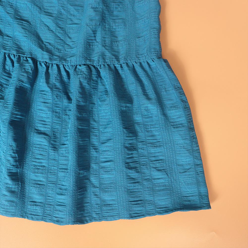 GMXIA V-Neck High Waist Dress Long Short Sleeve Plus Size Dresses