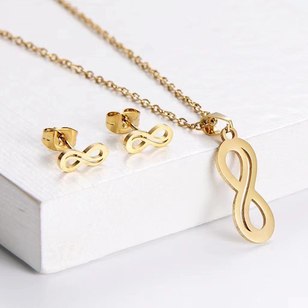 Ожерелье Женский стиль Ключица Цепочка Темперамент Серьги Подвеска Гальванопокрытие Южная Америка Африка