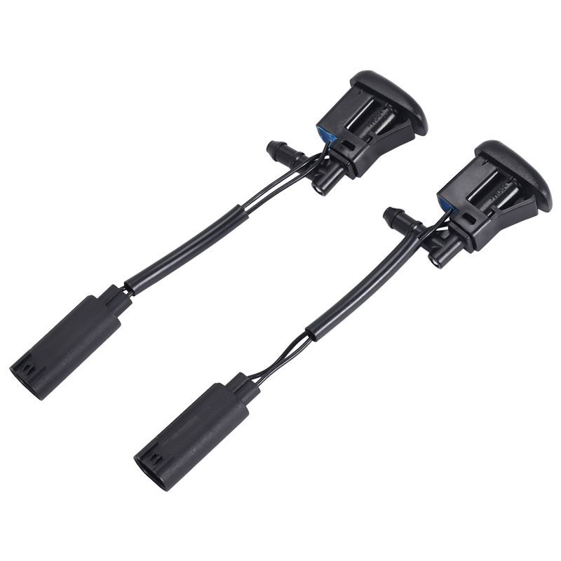 AM-1Pair New Windshield Heated Washer Sprayer Nozzle Jet 61667110851 For -BMW 1-Series E81 E82 E87 X3 E83 X5 E53 Z4 E85 E86