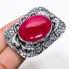 Ruby(Simulated) Gemstone Christmas Gift Jewelry Ring Size 10
