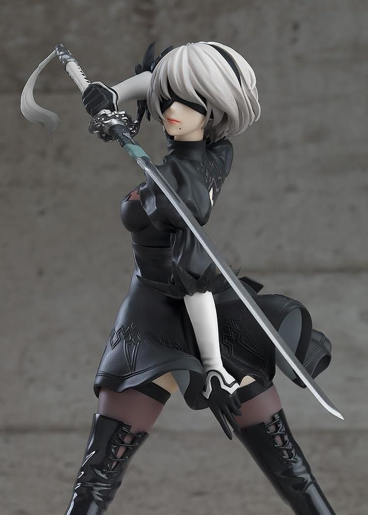 POP UP PARADE NieR Automata 2B 2 Type Plastic Painted Finished Figure Ver1.1a [Yorha No. B] Non-scale