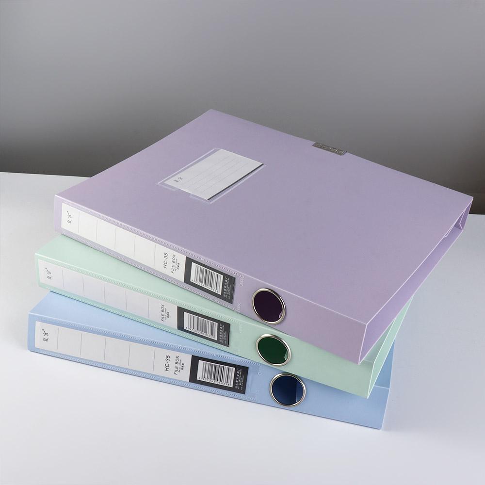 Morandi Color Desktop Storage Box Thickened Document Case 8 Color File Paper Organizer  Test Paper