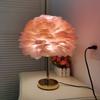 Modern Feather Table Lamp Bedroom Table Lamp Bedside Lving Room Coffee Decorative Lights Christmas Decoration Romantic Ligsting