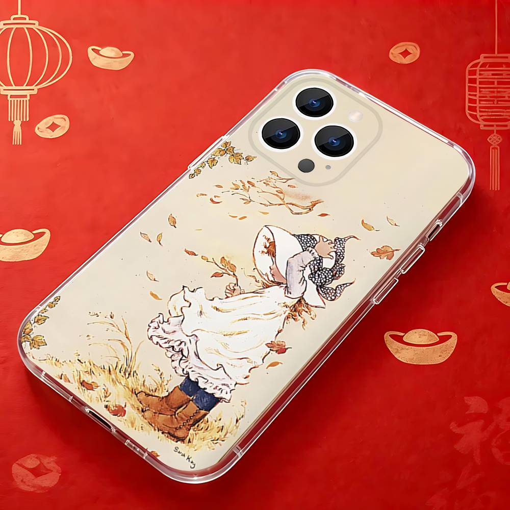 Чехол для телефона с рисунком S-Sarah K-Kay Art для iPhone 17,16,15,14,13,12,11 Pro, Max, Plus, X, XS, XR, SE4, E Mini Прозрачный Мягкий Чехол