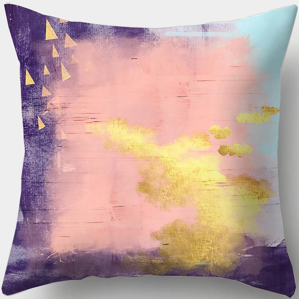 Персонализированная подушка для сна, наволочка в стиле масляной живописи, квадратная подушка для дивана, подушка для эркера в спальне, офис