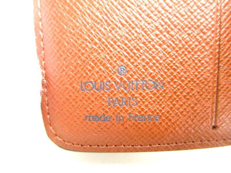 Authentic LOUIS VUITTON Monogram Brown Leather Bifold Wallet Compact Zippe #9789 Refurbished