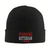 Шапки-бини F-Feyenoords Rotterdam 1908 текст Винтажные кепки Мужские Женские K-pop Вязаная шапка Осенняя с принтом Эластичная шапка-бини