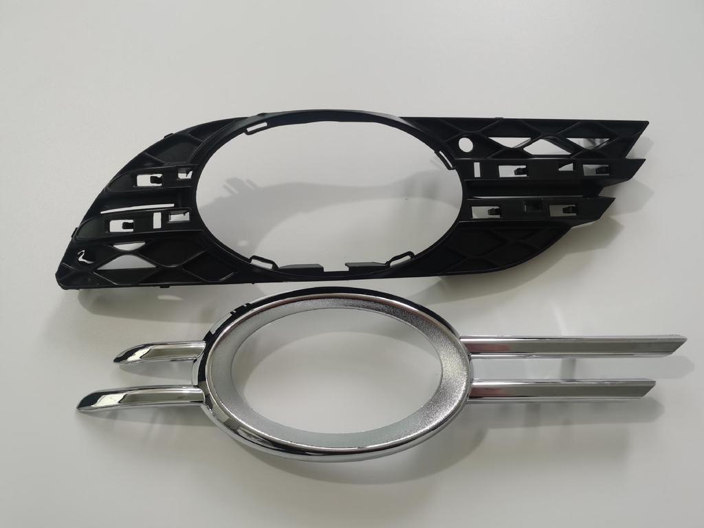 Mercedes-Benz W211 Electroplated Front Fog Light Frame for E200, E180, E300 Bumper Vent.