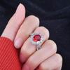 Sport 925 Silver Red Ruby Ring For Women Diwenfu Cn (Origin )Anillos De Silver 925 Jewelry Ruby Jewellry Gemstone Ring Female Box