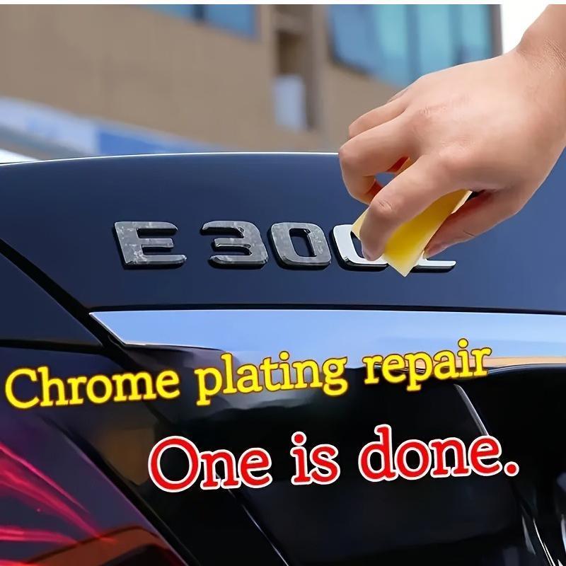 Chrome Parts Restoration & Metal Polishing Paste, Enhances And Restores Shine on Metals And Chrome, Includes Sponge, Suitable f