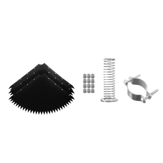 Squirrel Baffle for Birds Feeder Pole 19-inch Squirrel Barrier with Spiked Edges Outside Pole Mount Stopper Protects Feeders from Squirrels Raccoons