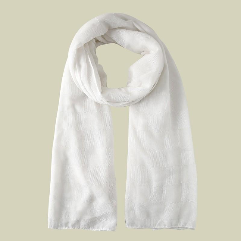 Womens Cotton Knitted Scarf Wrap Shawl Head Cover Lightweight Winter Street Style Edge Trimmed Long Wide 70cm