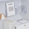 Transparent Desktop Storage Box Cosmetics Office Supplies Student Dormitory Pen Holder Bathroom Wall Hanging Shelf Punching Free