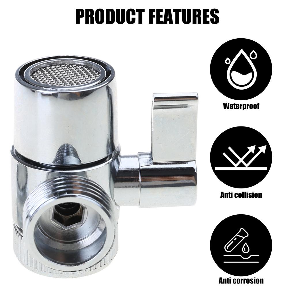 Kitchen Faucet Diverter Replacement Faucet Splitter Bathroom Sink Faucet Water Filter Diverter Valve for Water Diversion