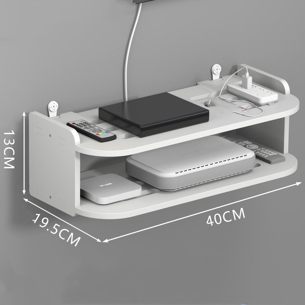 Стойка для хранения маршрутизатора Punch-Free, настенное крепление, органайзер для хранения приставок, подвесная полка Wi-Fi для дома