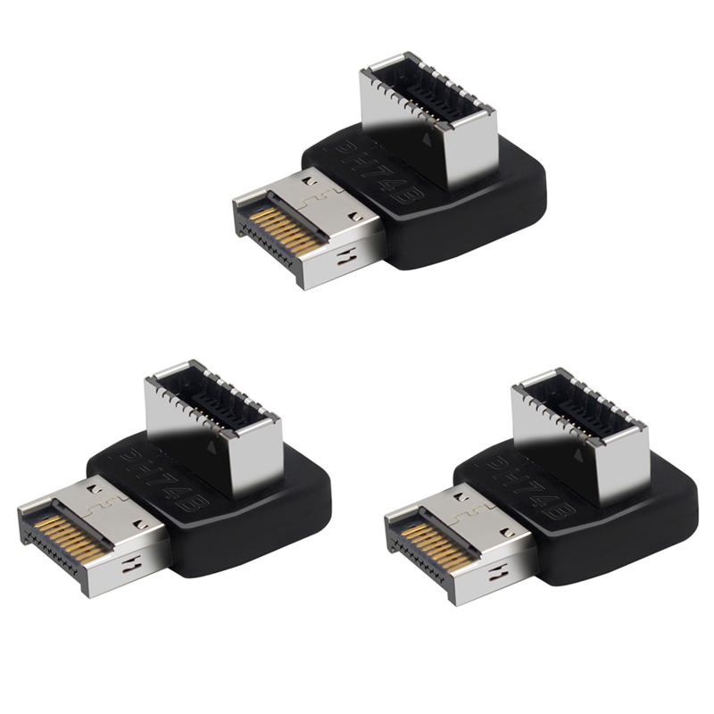 USB 3.1 Type-E 90-градусный адаптер, разъем-расширитель для передней панели Type-C, адаптер-разъем для материнской платы ПК, штекер
