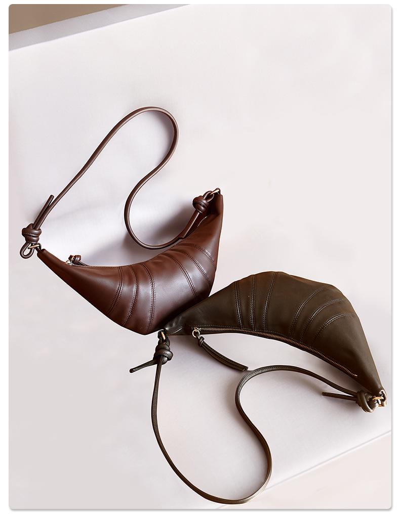 Модная универсальная сумка-кроссбоди в форме круассана - Женская популярная сумка-пельмень