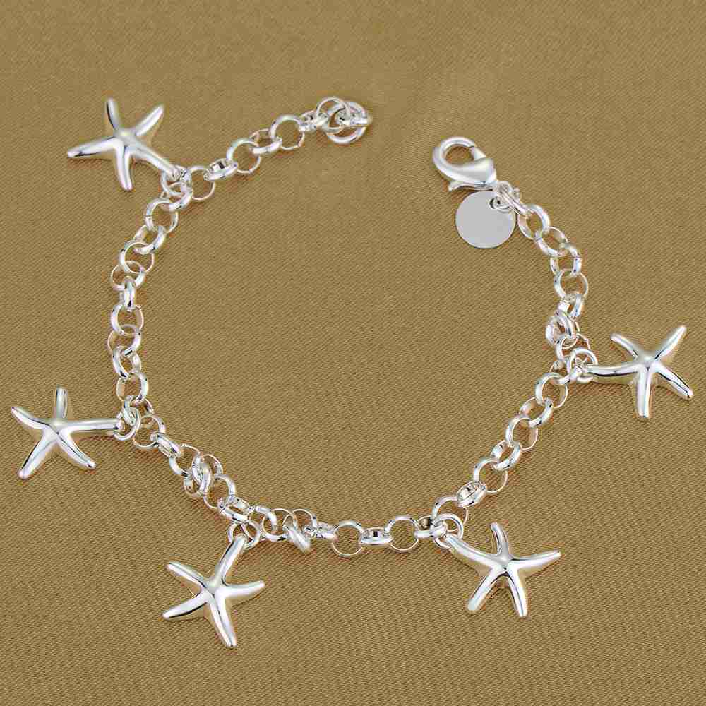 925 Silver Bracelet Heart High Quality Romance Chain For Woman Men Fashion Engagement Party Wedding Jewelry Gift
