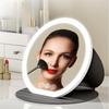 3 Color LED LED Makeup Mirror Round Mirror Portable Vanity Mirror  Office Use