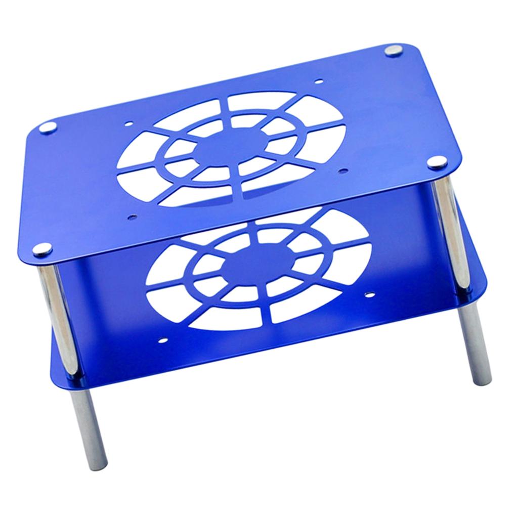 Fanless Cooling Stand for Router Premium Aluminum Material Double Tiers Architecture Thermal Management Solution