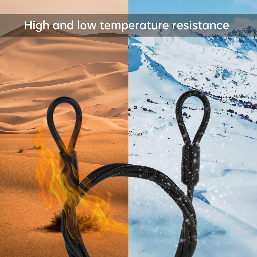 100cm/150cm/200cm Steel Cable Bike Lock Bicycle Motorcycle Cycling Luggage Safety Guard Security Anti-theft Chain Locks Rope Double Loop