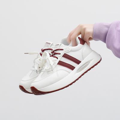 Ins корейская версия новой обуви для папы, девушка 2025 весна студент бег спортивная толстая подошва усиление повседневная обувь уличный снимок 253