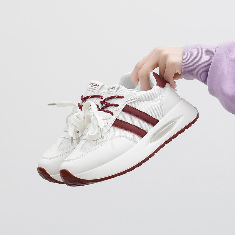 Ins корейская версия новой обуви для папы, девушка 2025 весна студент бег спортивная толстая подошва усиление повседневная обувь уличный снимок 253