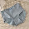 Mid Waist Women's Underwear with Comfortable Breathable Buttocks Wrapped In Pure Cotton Antibacterial Crotch No Trace Large Size Thin Triangle Panties