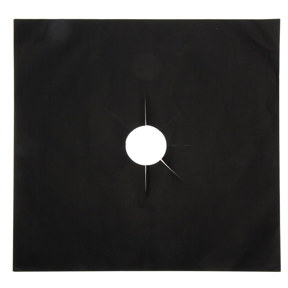 4шт бумажный коврик для барбекю с антипригарным покрытием для приготовления чистой бумаги кухонный инструмент (черный