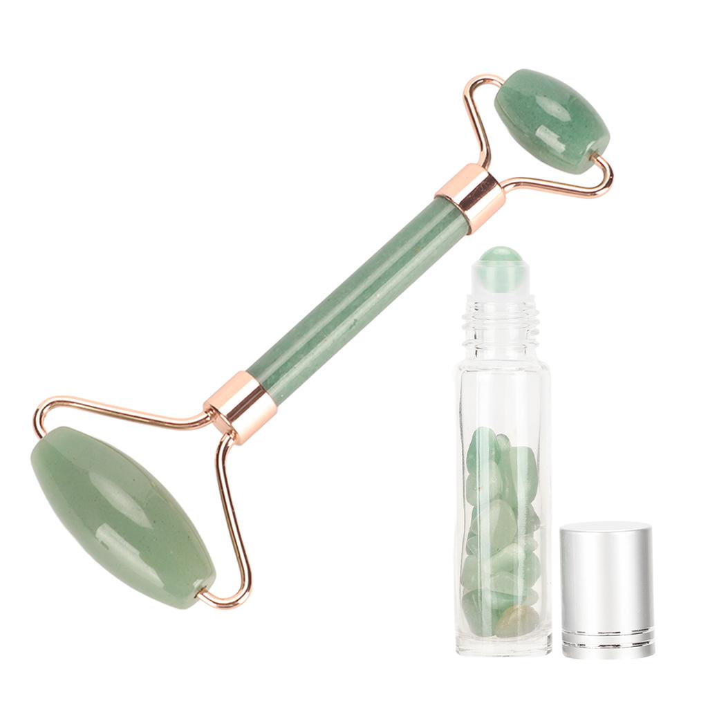 Роликовый массажер для лица Jadestone Face Roller Wrinkle Removal, лимфодренажный, лифтинг-ролик для лица с эфирным маслом