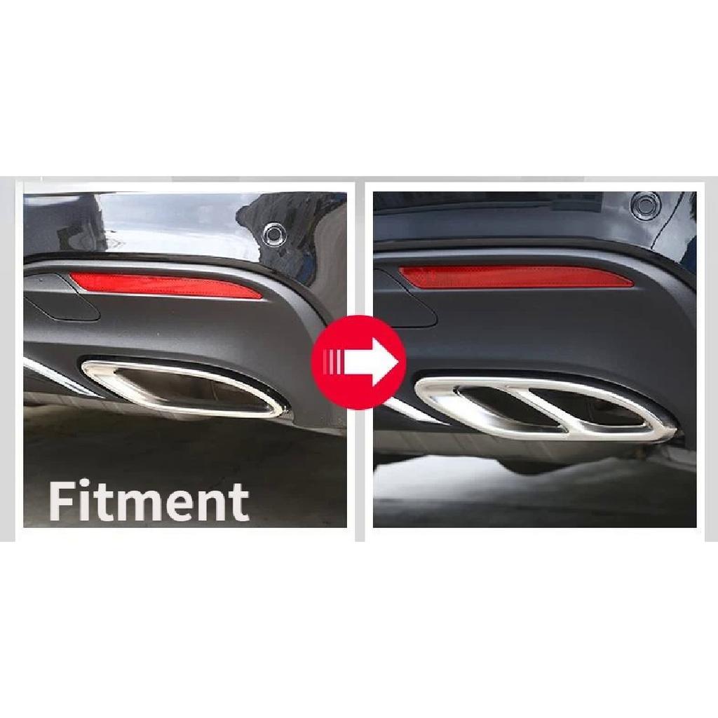 W177 Задний наконечник выхлопной трубы, накладка на глушитель, декоратор с 2 до 4 отверстиями для Mercedes Benz A Class - Автомобильные аксессуары