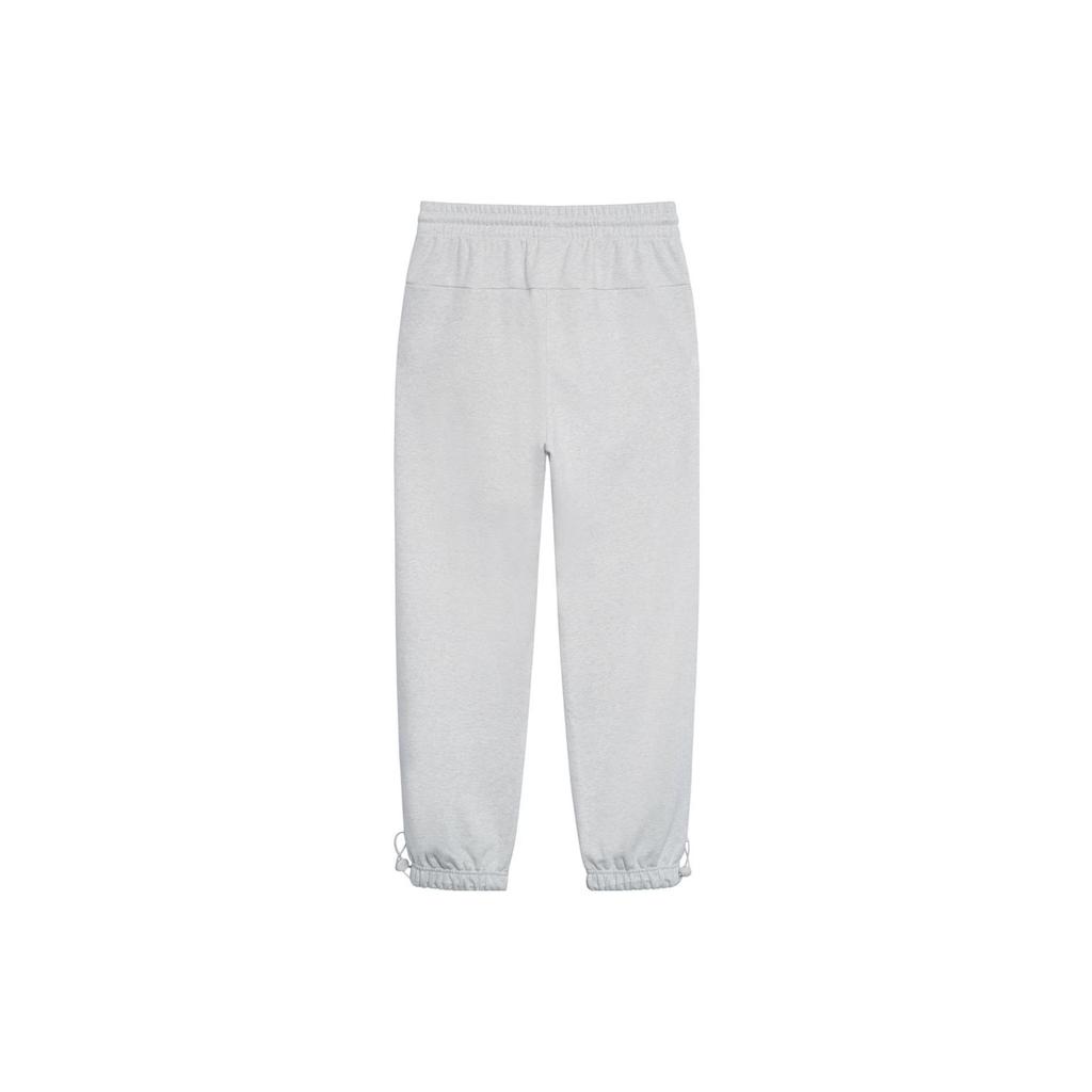 Li-Ning Классические свободные вязаные спортивные штаны с логотипом, мужские брюки серого цвета AKLT073-5