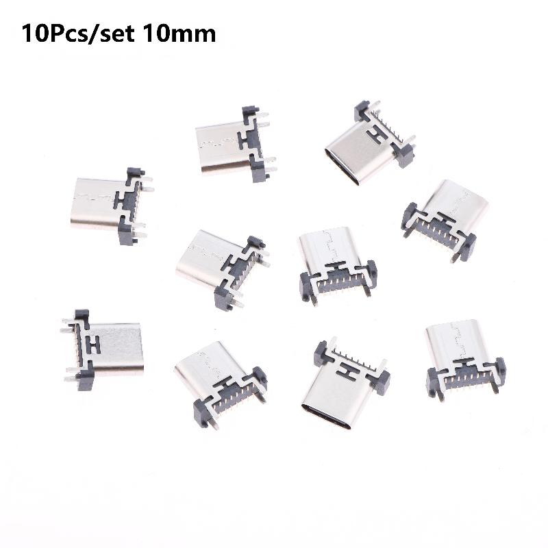 Разъем USB Type C Female 16-контактный, 180 градусов, для промышленных устройств, DIY сборки