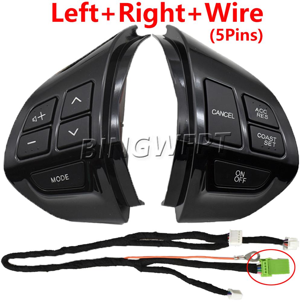 NEW Steering Wheel Volume Sound Buttons For Mitsubishi ASX Lancer Outlander RVR Pajero Sport Car Cruise Control Button Switches