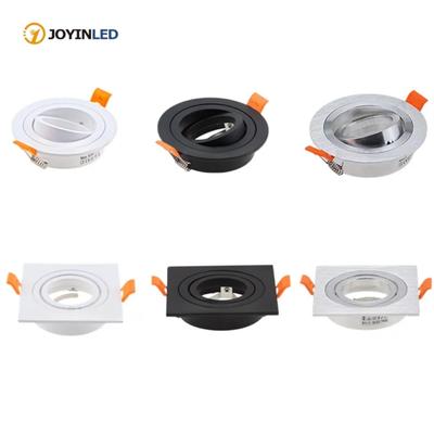 GU10 MR16 Led Stand Black/White Halogen/Led Spot Light Frame E27 Lamp Holder GU10 Downlight Accessories Adjustable