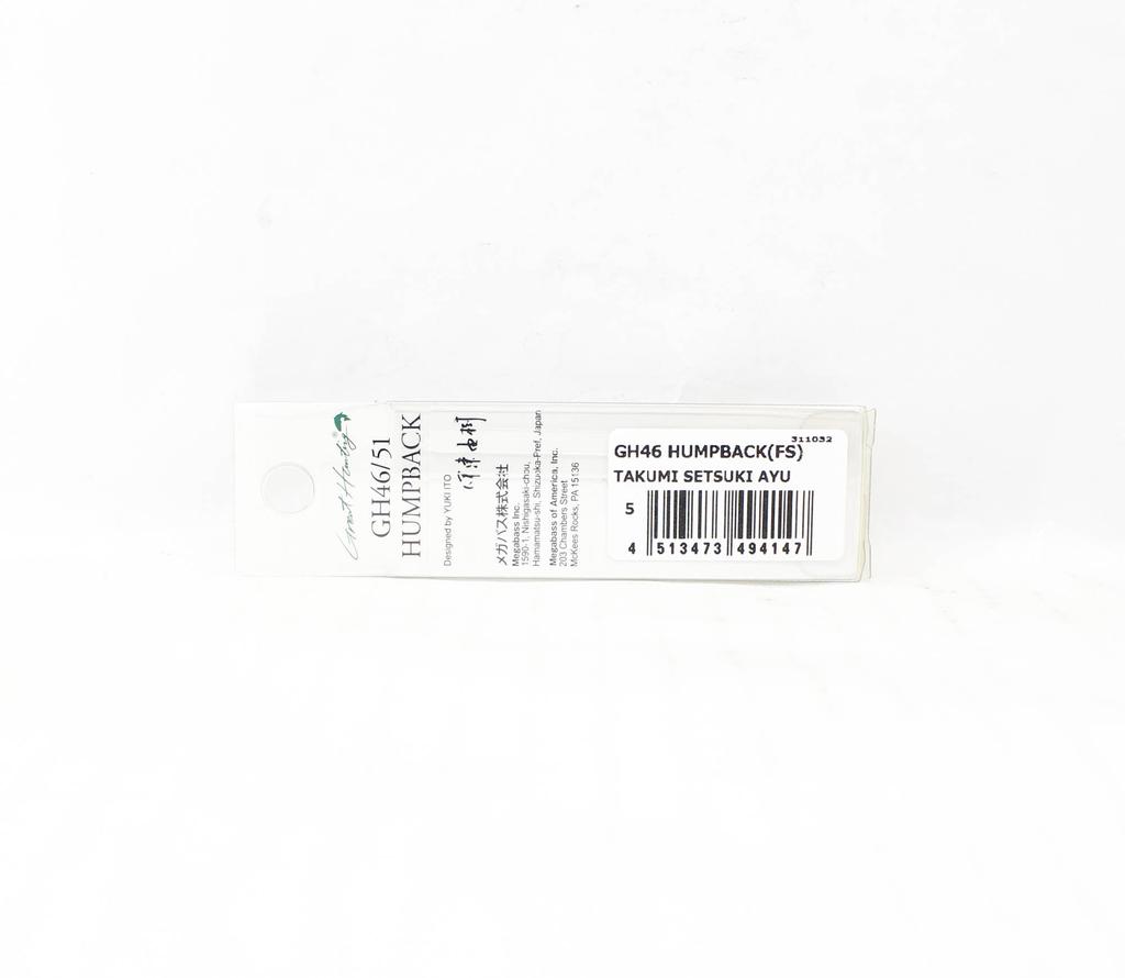 Megabass Тонущая приманка GH 46 Humpback FS Такуми Сэцуки Аю (4147)