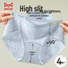 Miiow Women's 10A Antibacterial 100% Cotton High-Cut Briefs