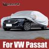 Полные автомобильные чехлы для VW Volkswagen Passat B6 B7 B8, уличный солнцезащитный козырек от снега, пыленепроницаемая водонепроницаемая ткань Оксфорд
