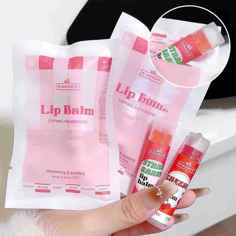 Фруктовый бальзам для губ Зимний увлажняющий крем Масло для губ Стойкий прозрачный натуральный виноградно-клубничный желе Помада Уход за губами Макияж